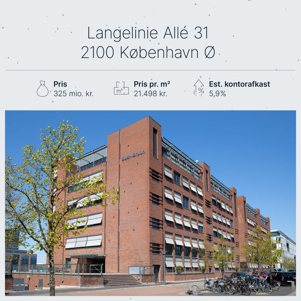 Langelinie Allé 31 København: ATP sælger Bech-Bruuns gamle hovedsæde – største kontorhandel Q2-Q3