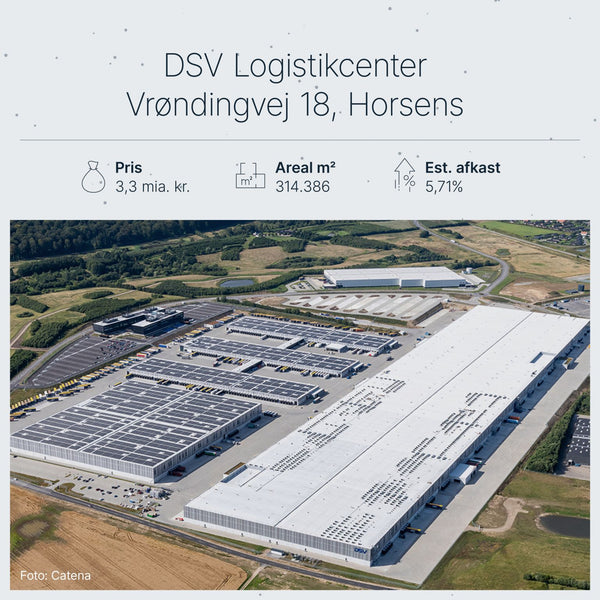 Danmarks største logistikcenter i Horsens: Catena køber for 3,3 mia. kr. – største handler nogensinde