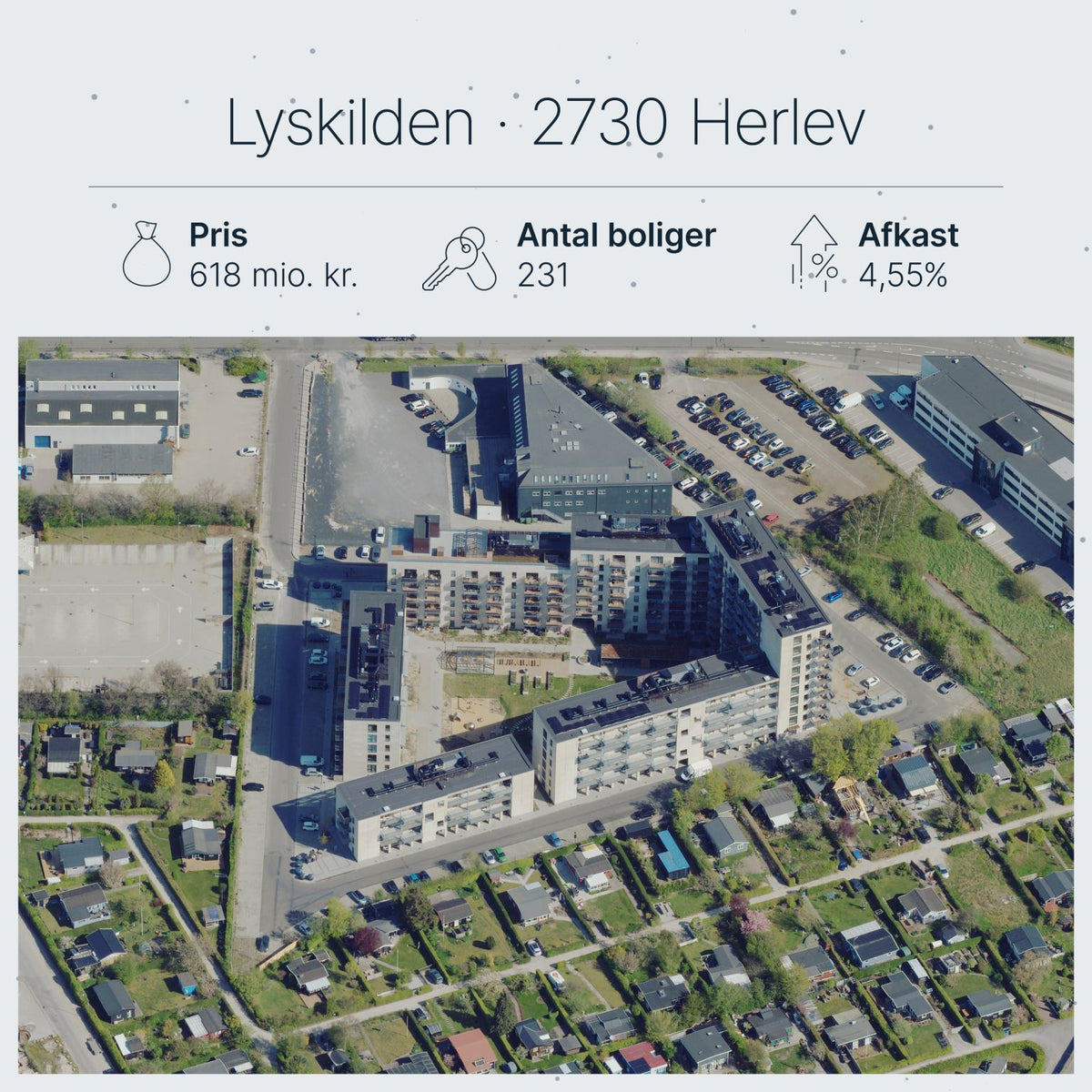 Lyskilden i Herlev: PenSam køber 231 boliger for 618 mio. kr.