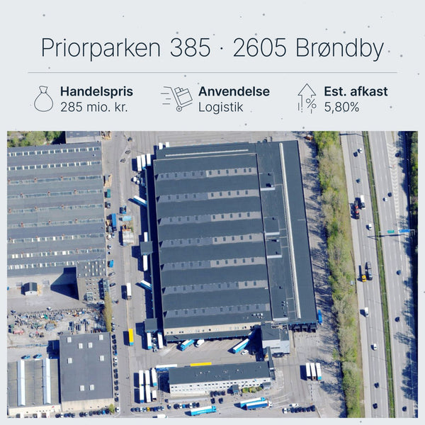 Priorparken Brøndby: Catena køber logistikcenter for 285 mio. kr. – anden 2025-deal