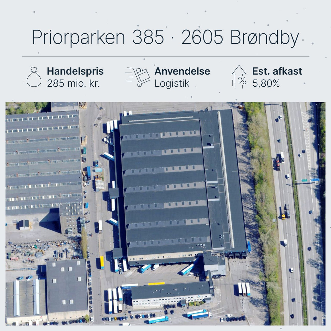 Priorparken Brøndby: Catena køber logistikcenter for 285 mio. kr. – anden 2025-deal