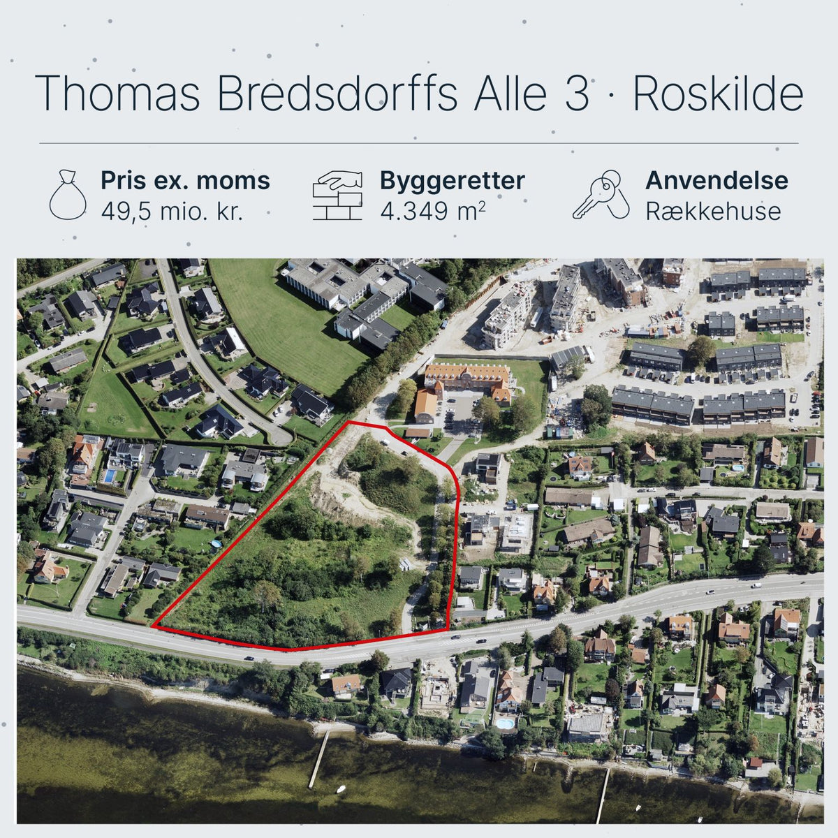 Thomas Bredsdorffs Alle 3 Roskilde: Urban Group køber grund for 49,5 mio.
