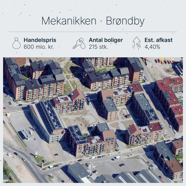 Mekanikken Brøndby: DWS Group køber 215 boliger for 600 mio. – tysk kapitalforvalter ekspanderer