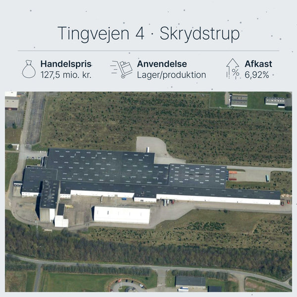 Tingvejen 4 Vojens: Fire Point køber industriejendom for 127,5 mio. kr.