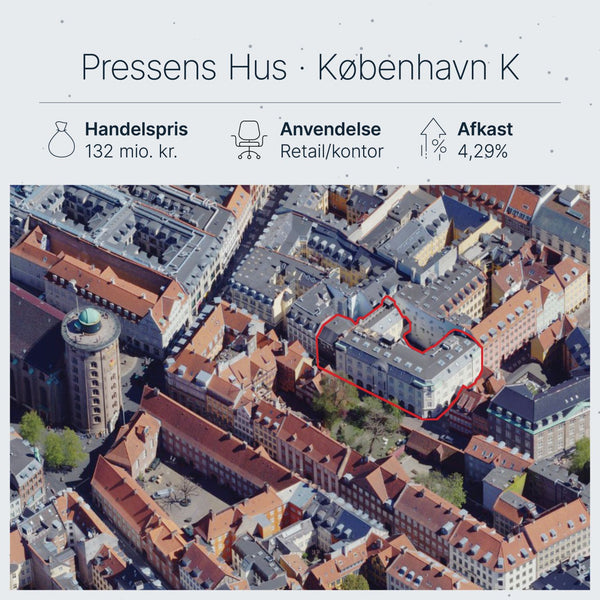Skindergade 5-7 København K: M. Goldschmidt køber Pressens Hus for 131,7 mio. – strøghandel Q4 2025