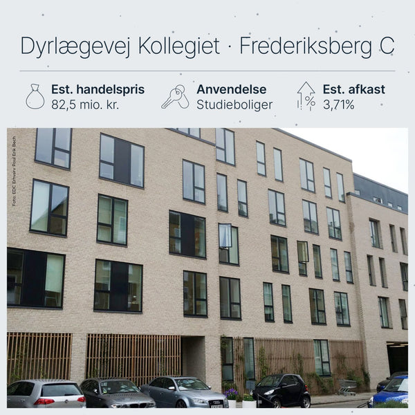 Dyrlægevej Kollegiet Frederiksberg: Ole Friis Holding køber 53 studieboliger for ca. 82,5 mio. kr.