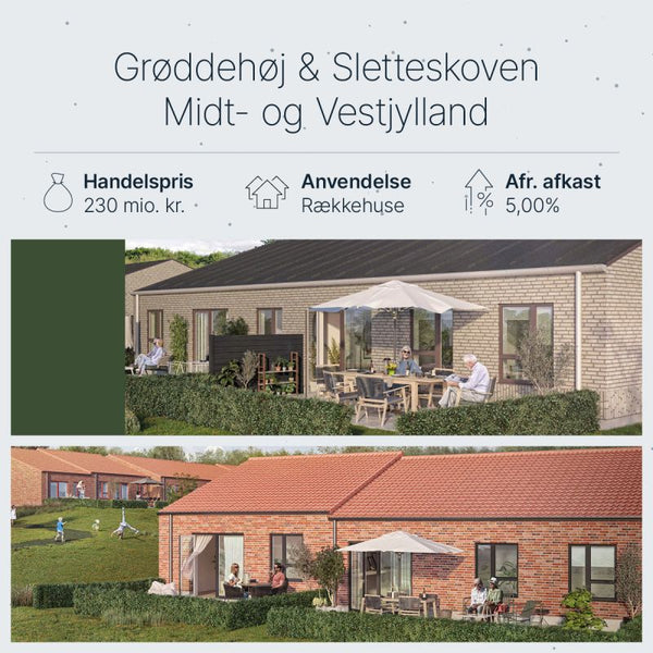 Sletteskoven Kolding solgt for 160,9 mio. kr. – K Partners Living køber 87 rækkehuse i porteføljehandel