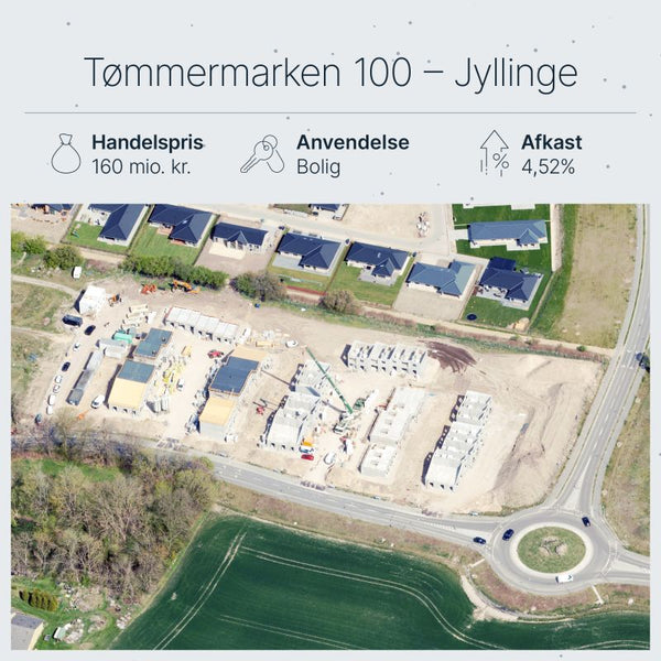Tømmermarken 100 Jyllinge: Vinding Gruppen køber 50 boliger for 159,8 mio. kr.