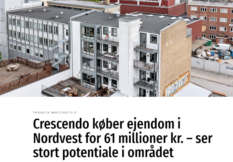 Svanevej 6 i København NV: Crescendo køber boligudlejning for 61,5 mio. kr.
