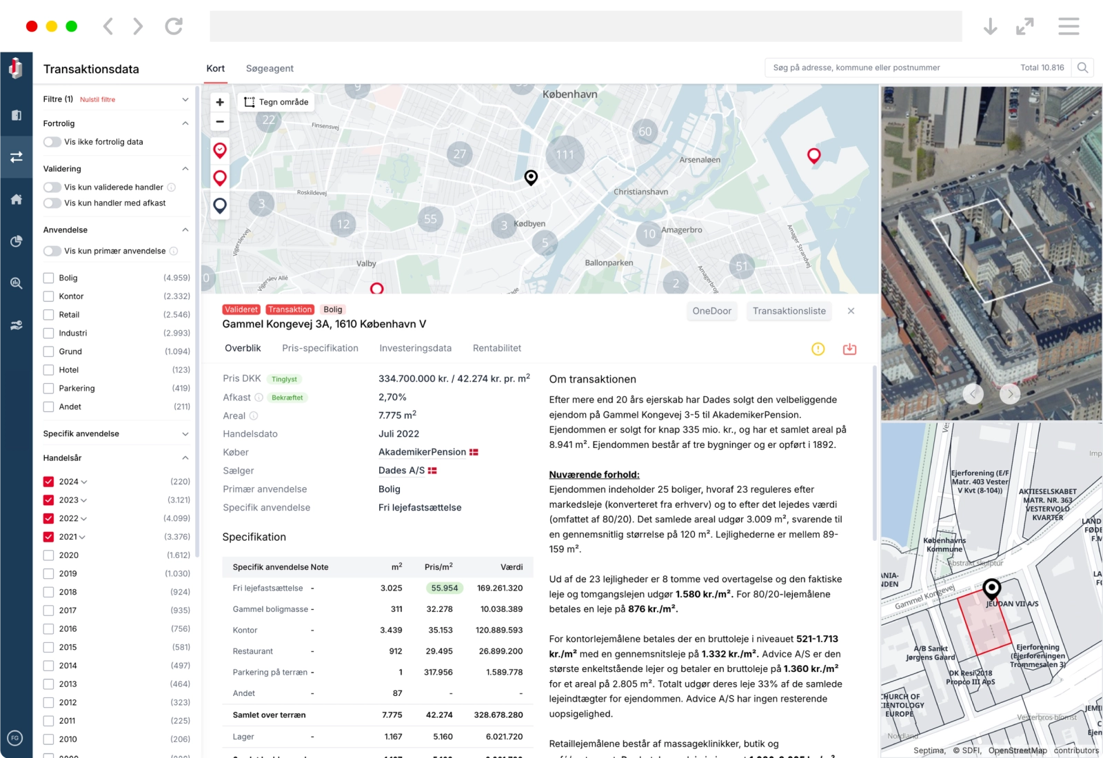 produkt transaktionsdata